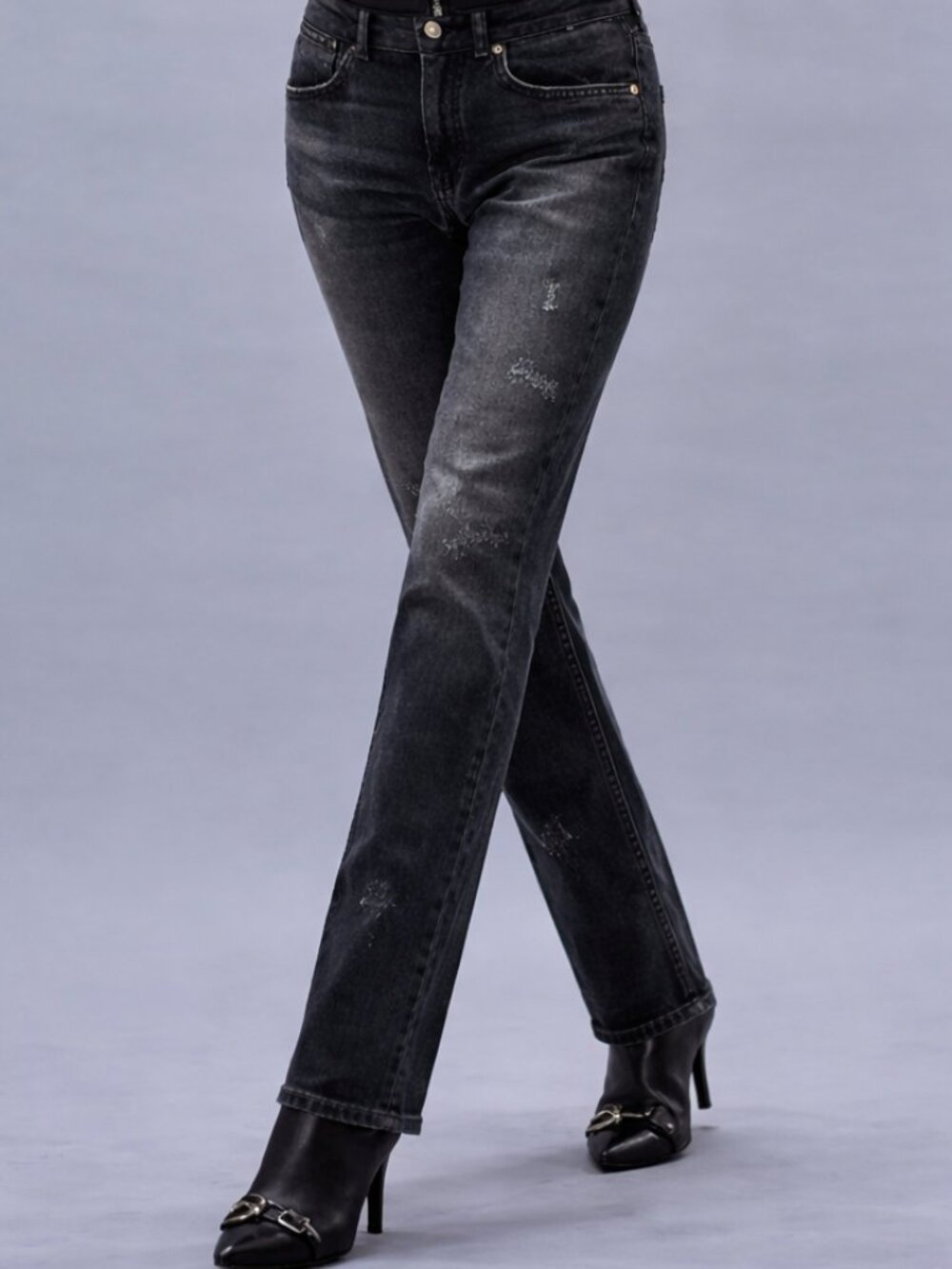 NWT Scotch and Soda mid rise, charcoal slightly distressed skinny jeans, cotton